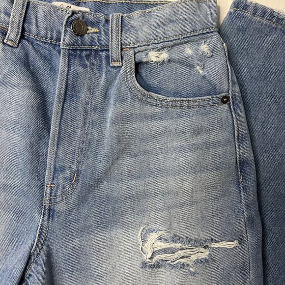 Cello Women's 1 Super High Rise Dad Jeans Button Fly Distressed Denim Y2K Excell - Picture 15 of 15